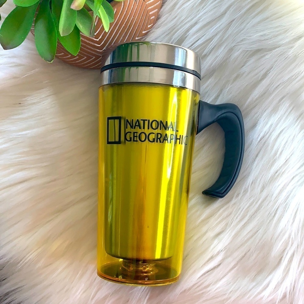 national geographic • travel coffee mug with handle